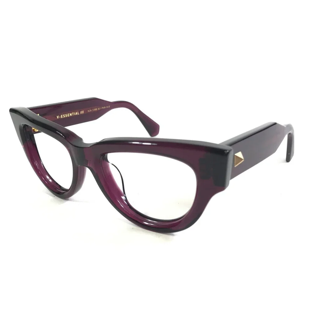 Valentino Eyeglasses Frames V-ESSENTIAL III VLX-125B PUR-GLD Purple 52-19-145